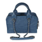 Chanel Blue Quilted Caviar Deauville Bowling Bag