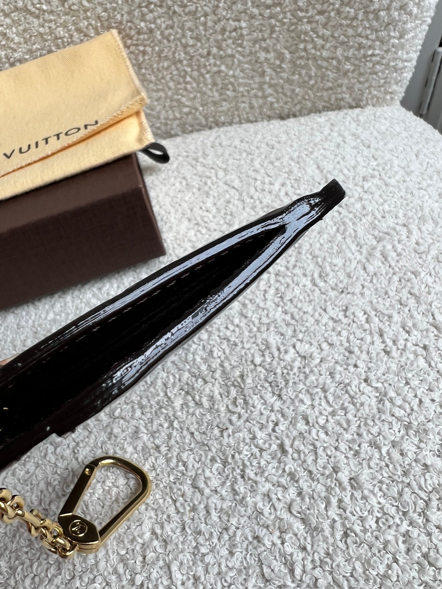 Louis Vuitton Amarante Vernis Key Pouch