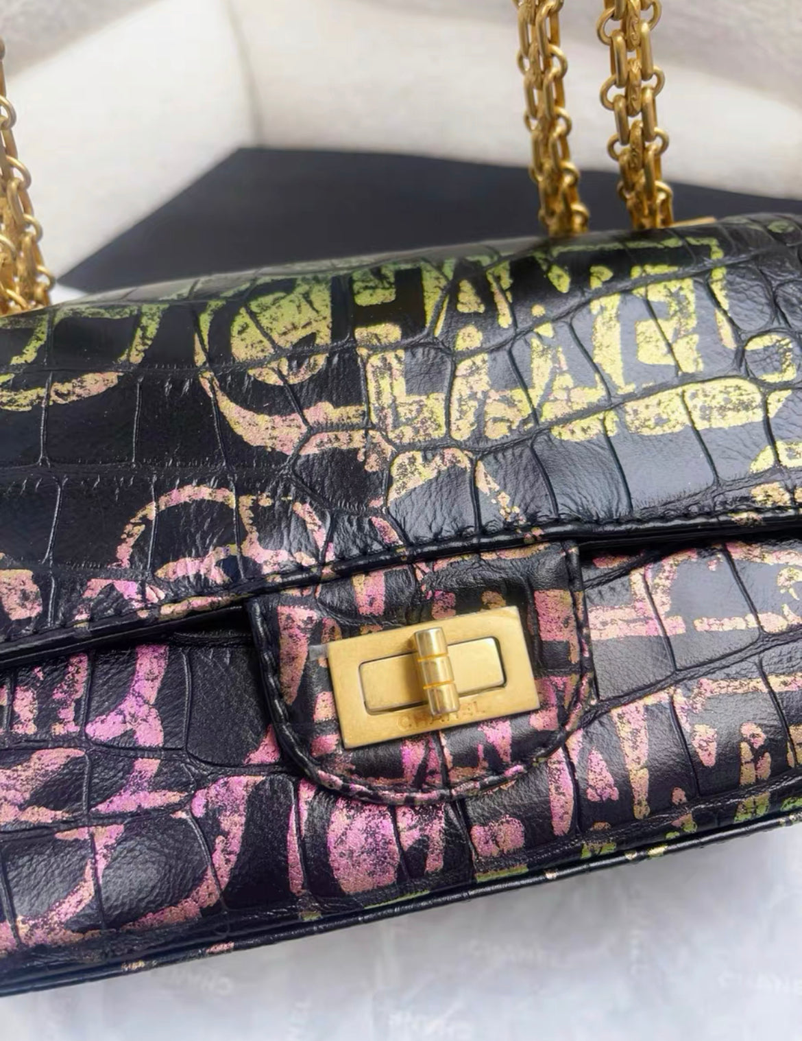 Chanel Classic Flap Leather Black Shoulder Bag