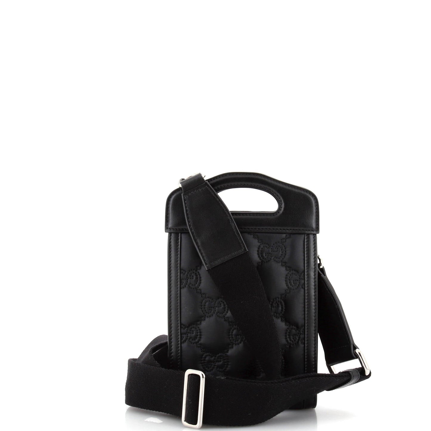 Top Handle Crossbody Bag GG Embossed Matelasse Nylon with Leather Mini