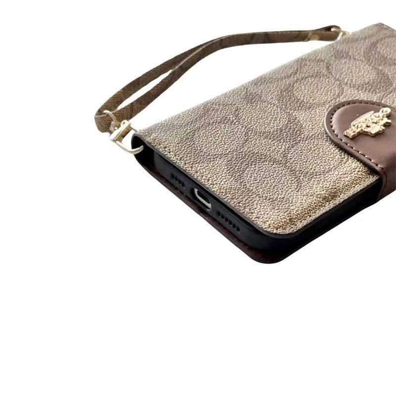 Designer Coach Phone Case Wallet Style for iPhone 12 13 14 15 16 17