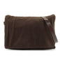 FENDI Wool Leather Shoulder Bag Crossbody Bag Brown 16071