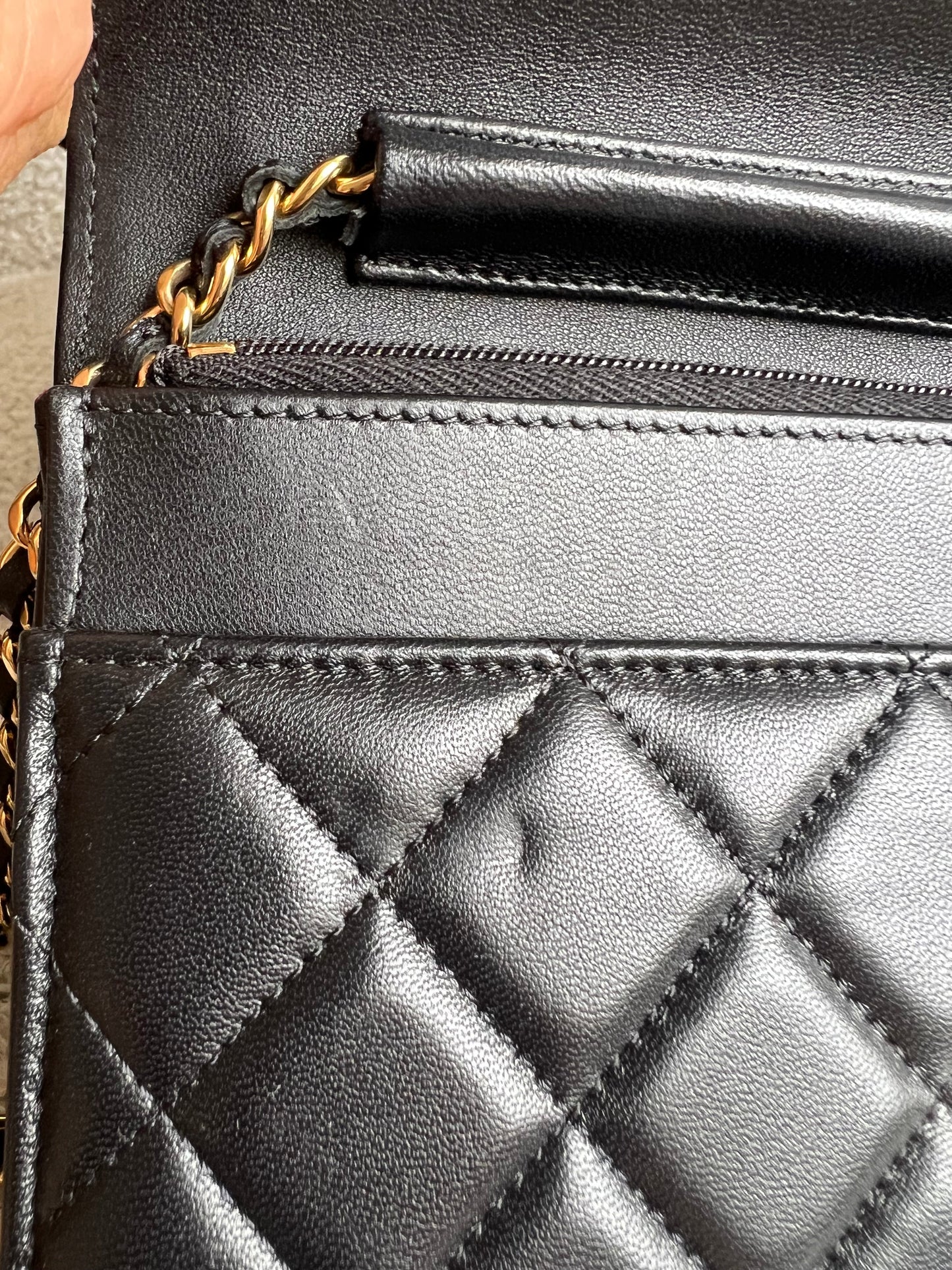 Chanel Wallet on Chain in Black Lambskin Gold Hardware (RRP £2,930)