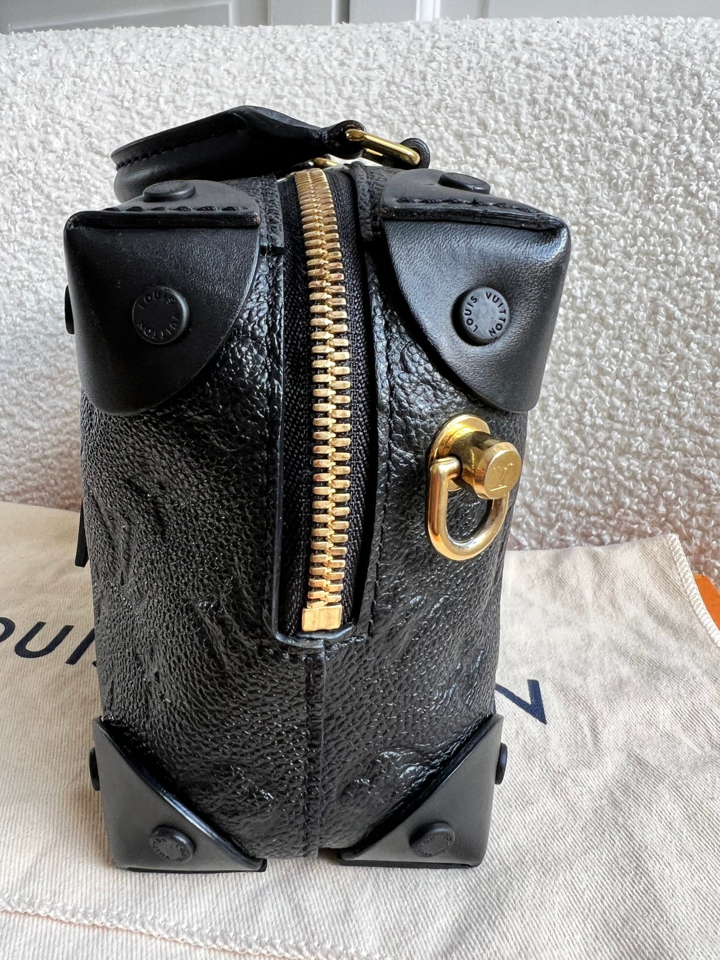 Louis Vuitton Black Empreinte Petite Malle Souple Bag (RRP £2420)