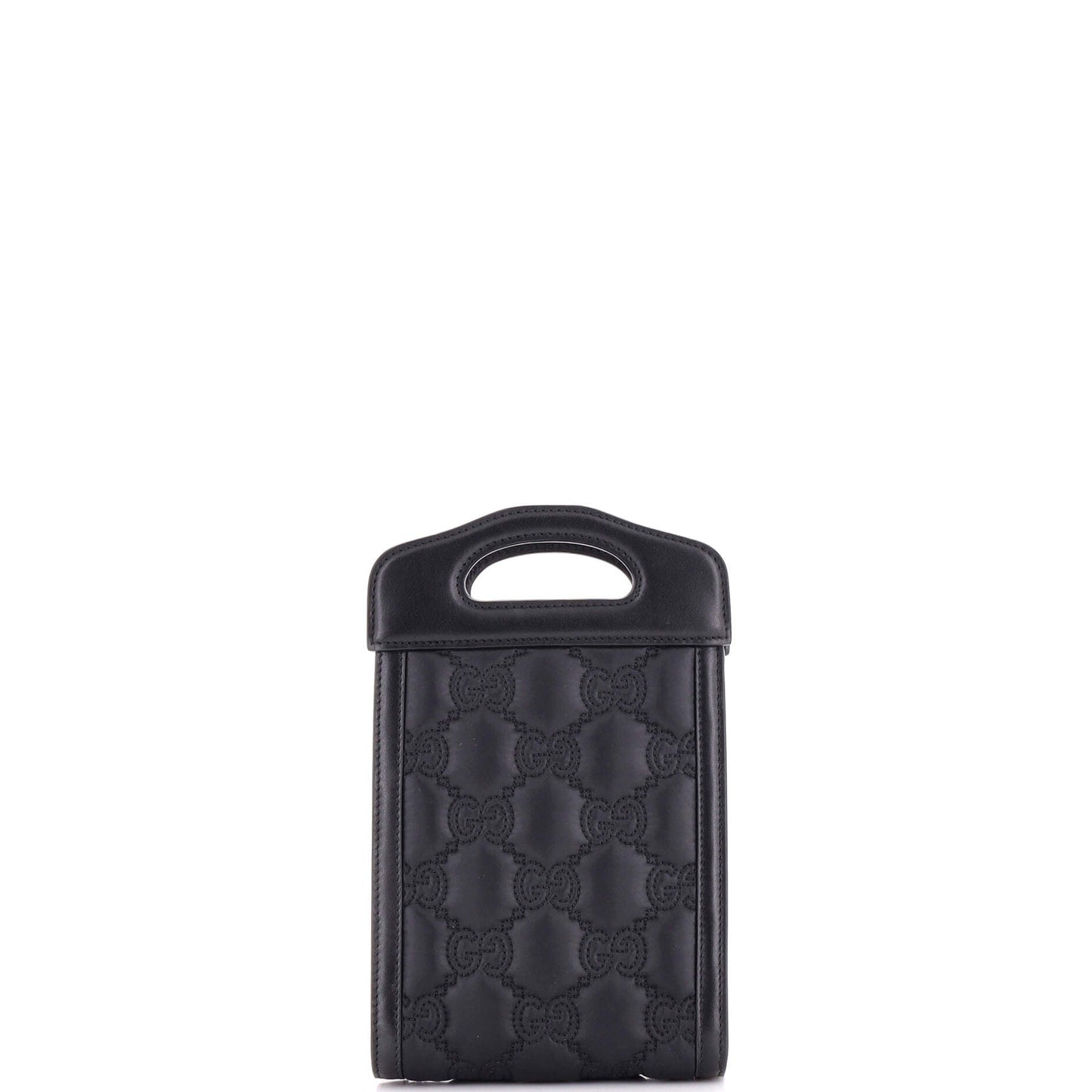 Top Handle Crossbody Bag GG Embossed Matelasse Nylon with Leather Mini