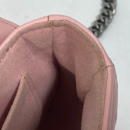 LOUIS VUITTON Shoulder Bag M51944 leather pink Crossbody New Wave Chain Bag MM Women Used