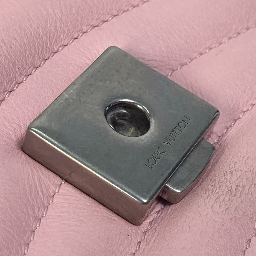 LOUIS VUITTON Shoulder Bag M51944 leather pink Crossbody New Wave Chain Bag MM Women Used