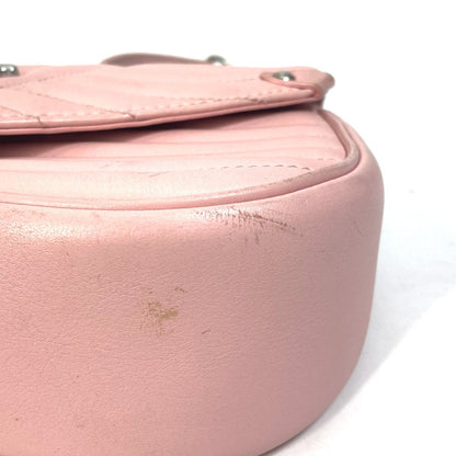 LOUIS VUITTON Shoulder Bag M51944 leather pink Crossbody New Wave Chain Bag MM Women Used