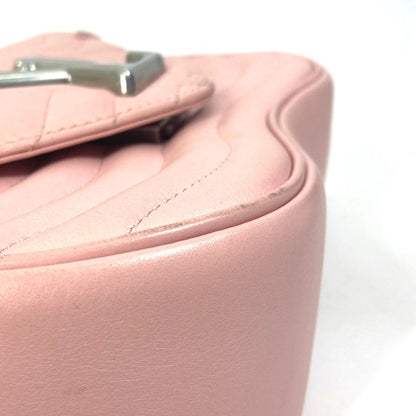 LOUIS VUITTON Shoulder Bag M51944 leather pink Crossbody New Wave Chain Bag MM Women Used