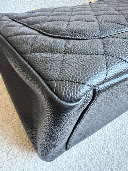 Chanel Black Caviar Grand Shopper Tote Gold Hardware (GST)