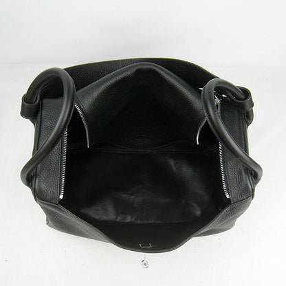 Luxury Hermes Lindy 34Cm Handbag 6208 Black Silver