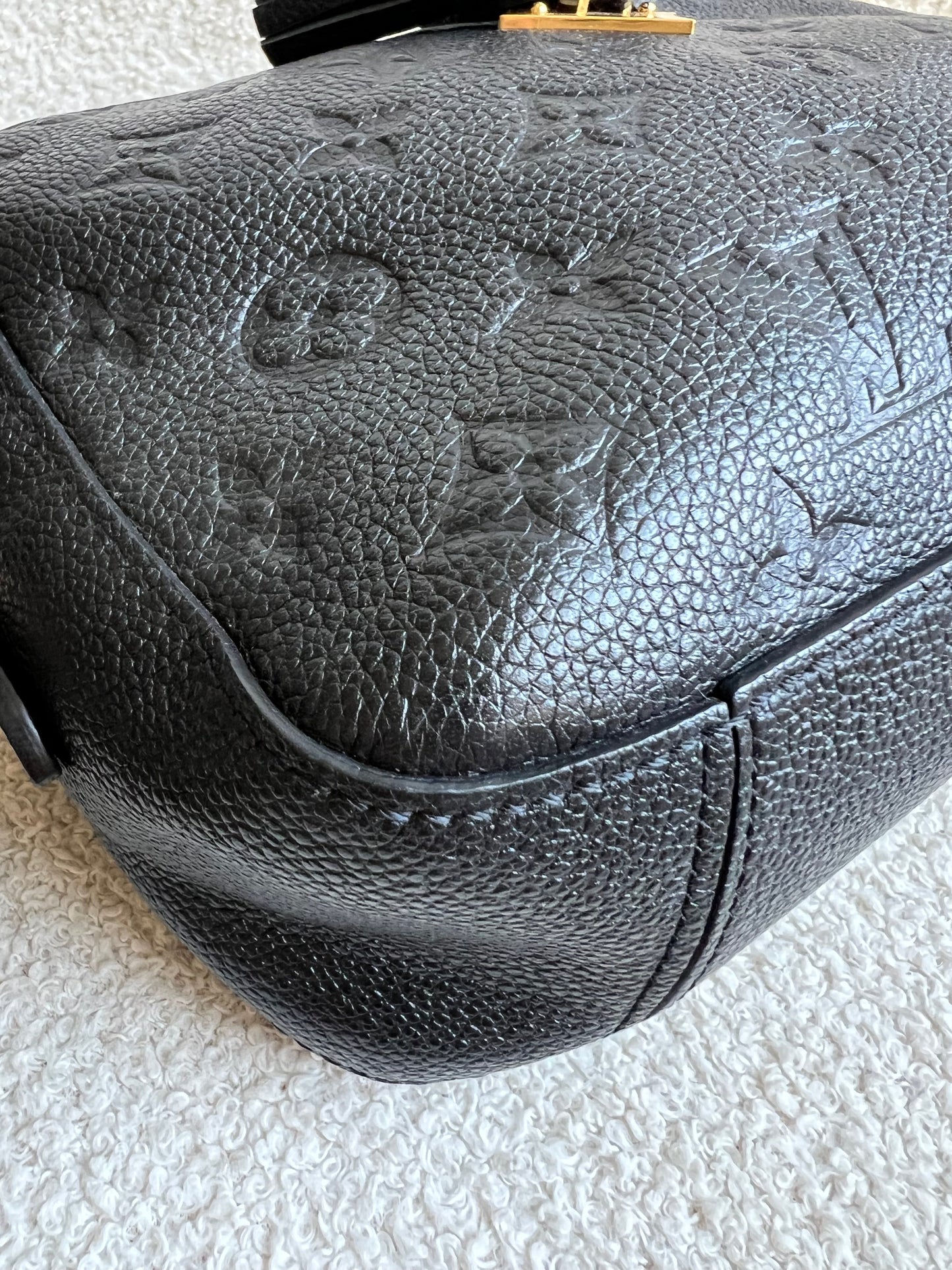 Louis Vuitton Saintonge Black Empreinte