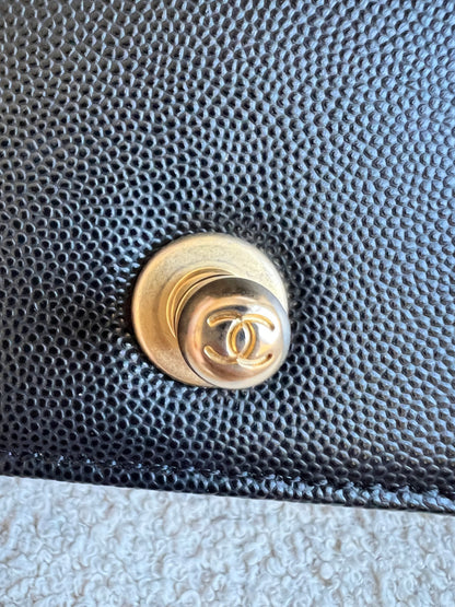 Chanel Black Caviar Medium Boy Bag (RRP £5800)