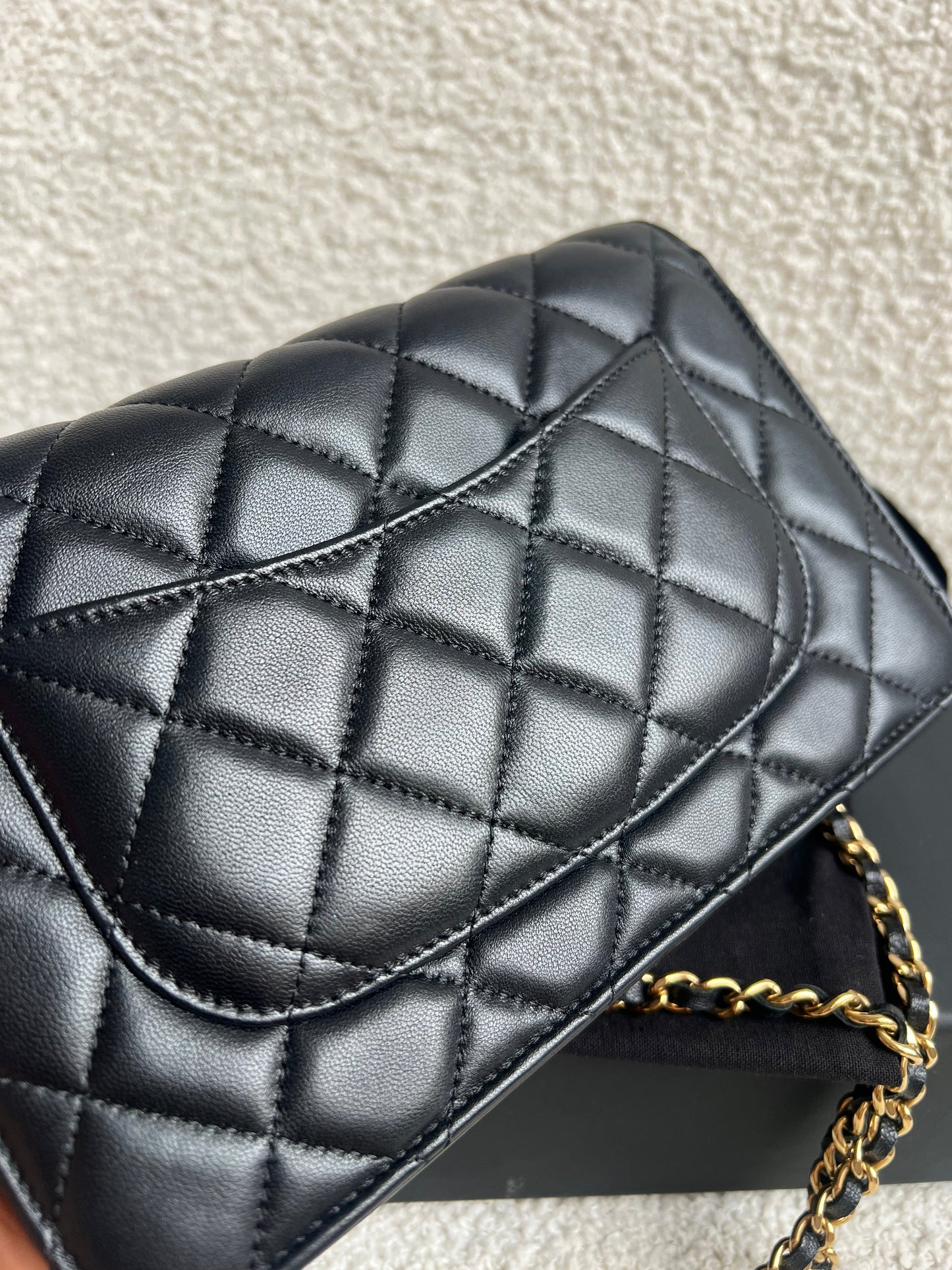 Chanel Wallet on Chain in Black Lambskin Gold Hardware (RRP £2,930)