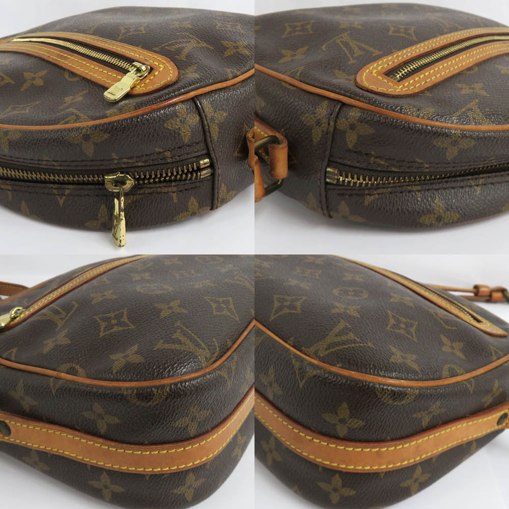 Louis Vuitton M51222 Monogram Shoulder Bag Crossbody Leather PVC Brown  Unisex