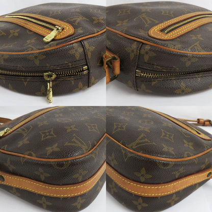 Louis Vuitton M51222 Monogram Shoulder Bag Crossbody Leather PVC Brown  Unisex