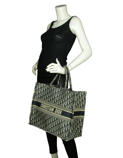 Dior Book Tote Oblique Blue Tote Bag Style 14