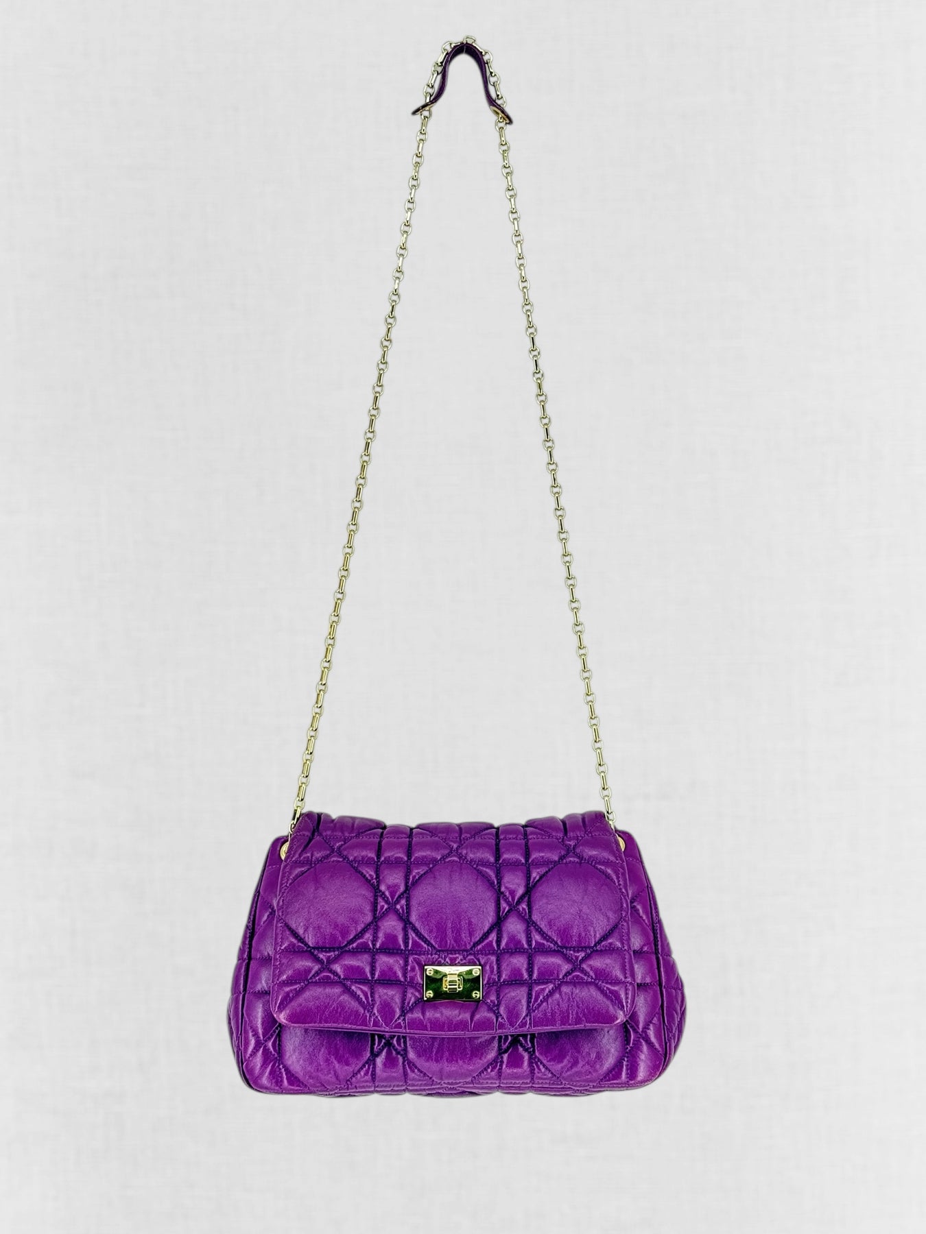 Christian Dior Milly La Foret Purple Shoulder Bag