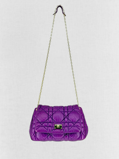 Christian Dior Milly La Foret Purple Shoulder Bag