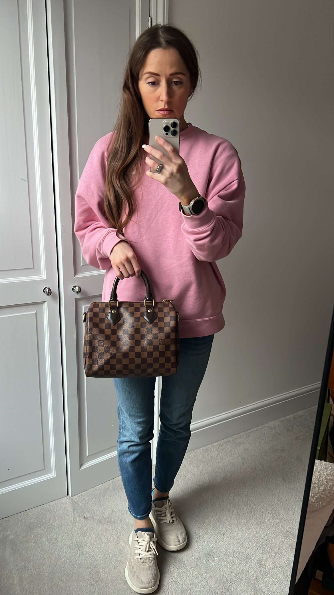 Louis Vuitton Speedy 25 Bandouliere Damier Ebene (RRP £1,440)