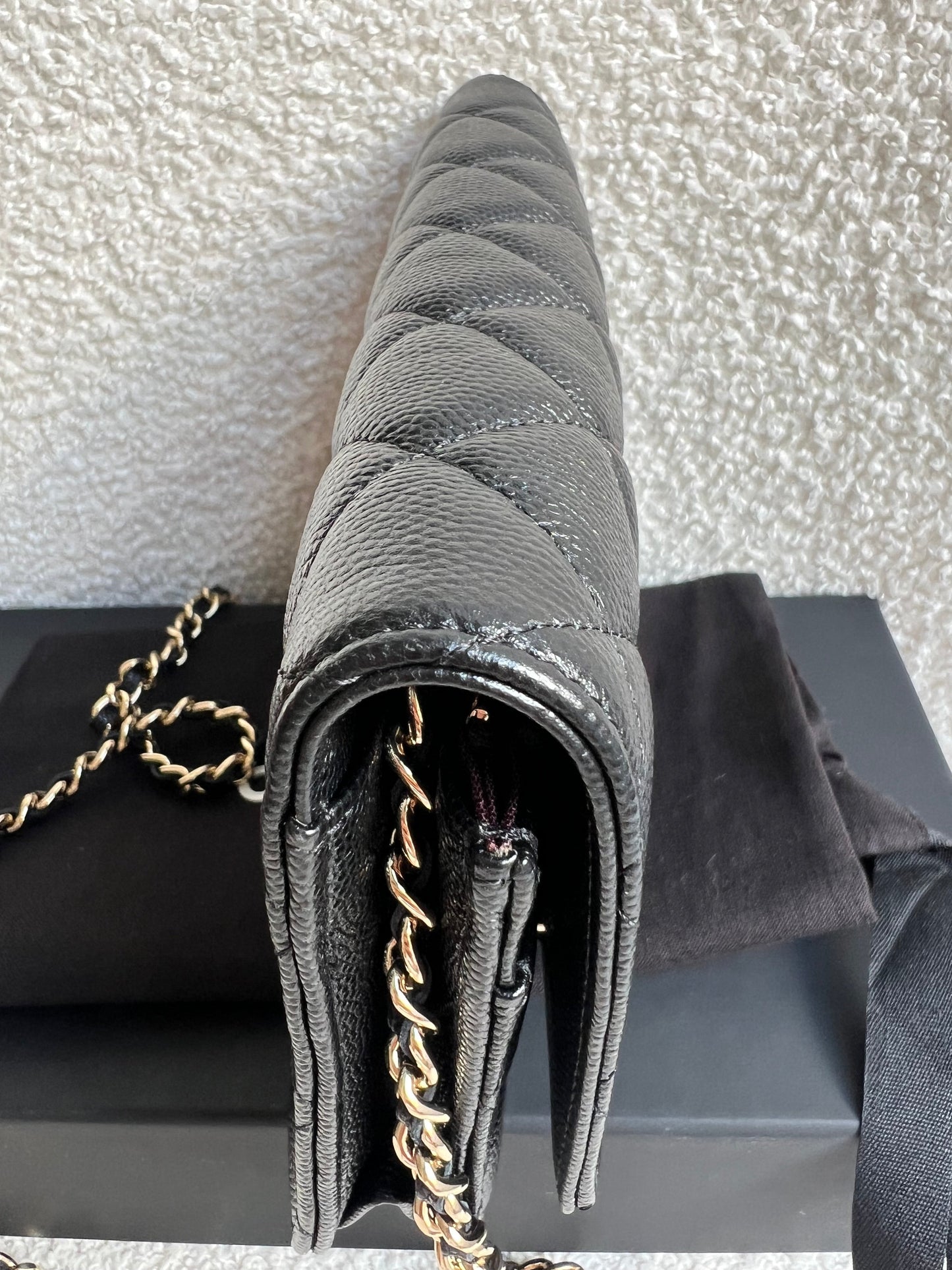Chanel Black Caviar Wallet on Chain (RRP £2,930)