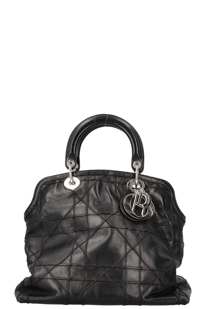 Christian Dior Granville Bag Cannage Leather Black