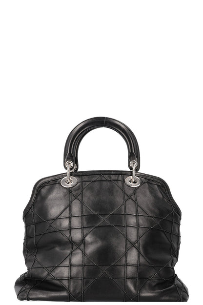 Christian Dior Granville Bag Cannage Leather Black