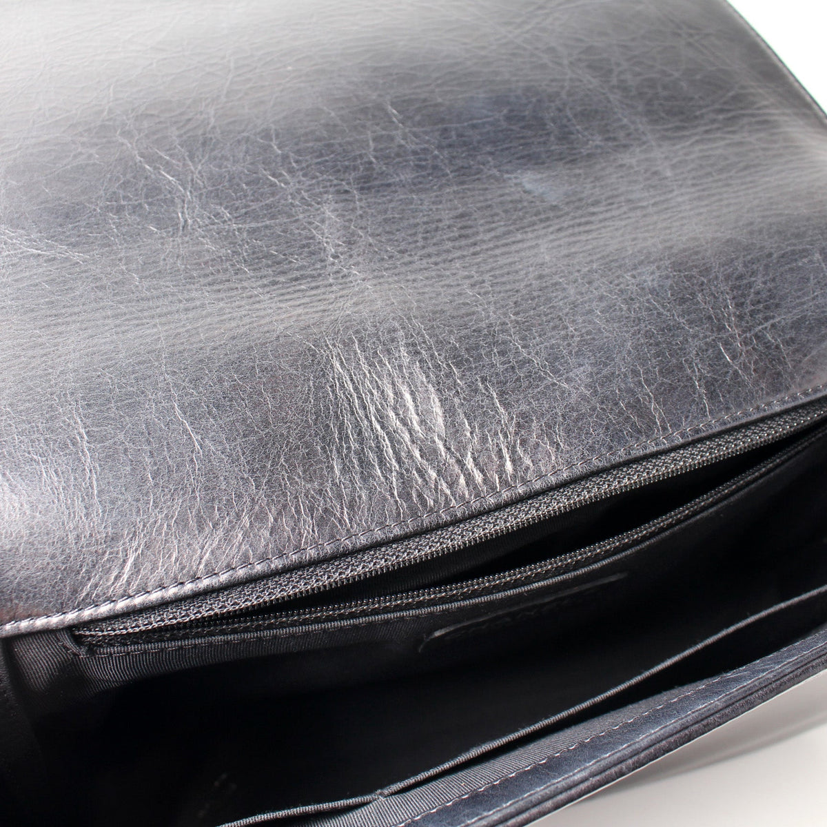 Boy Flap Large Lambskin Double Stitch 18M