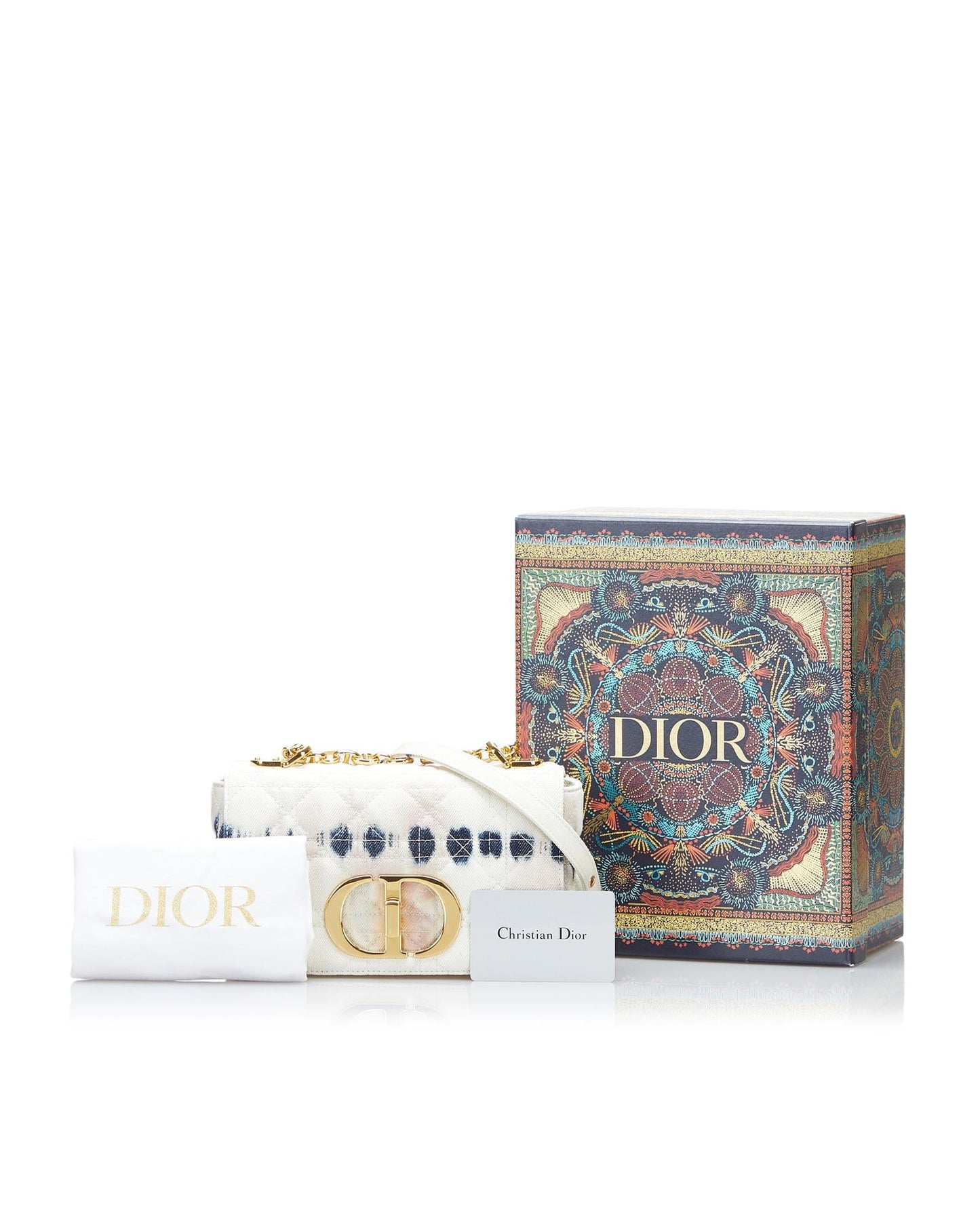 Dior Caro Tie Dye Denim Crossbody Bag