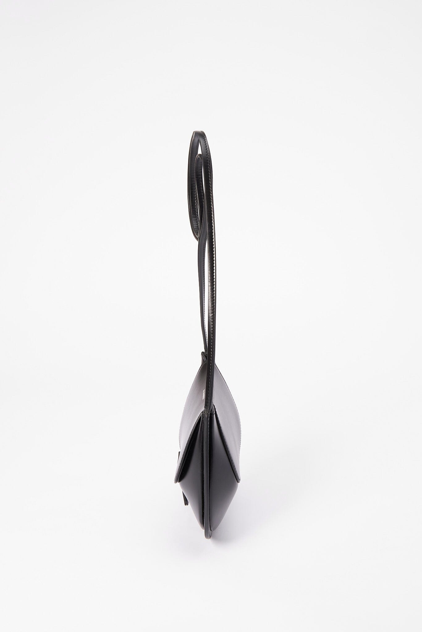 Jil Sander Half Moon Crossbody Bag - Black Leather