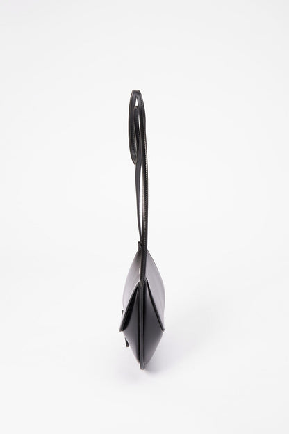 Jil Sander Half Moon Crossbody Bag - Black Leather