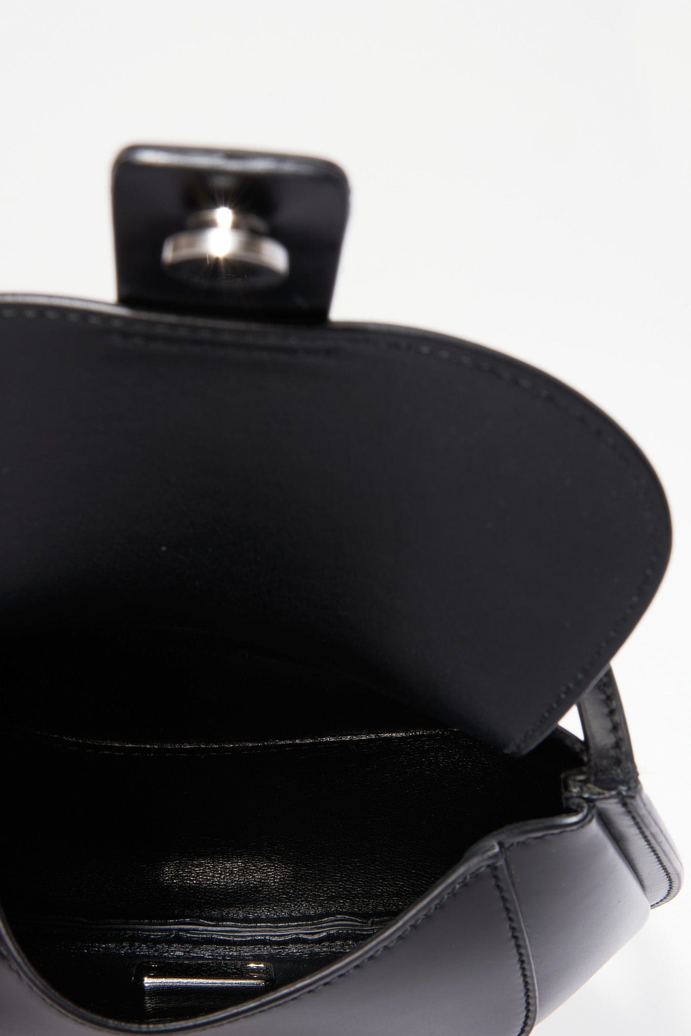 Jil Sander Half Moon Crossbody Bag - Black Leather