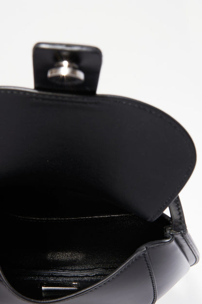 Jil Sander Half Moon Crossbody Bag - Black Leather