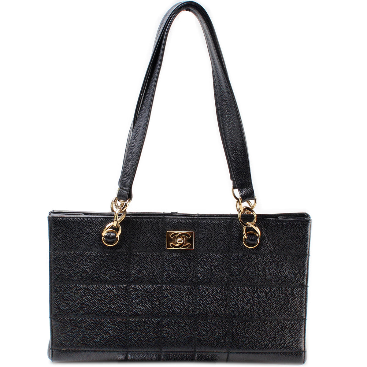 Chocolate Bar Shoulder Bag Caviar