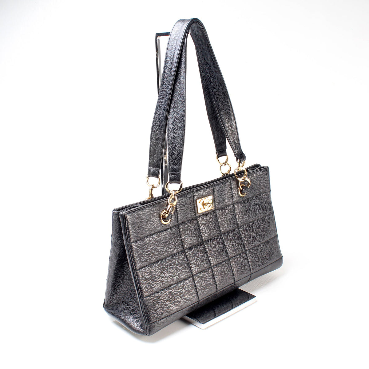 Chocolate Bar Shoulder Bag Caviar