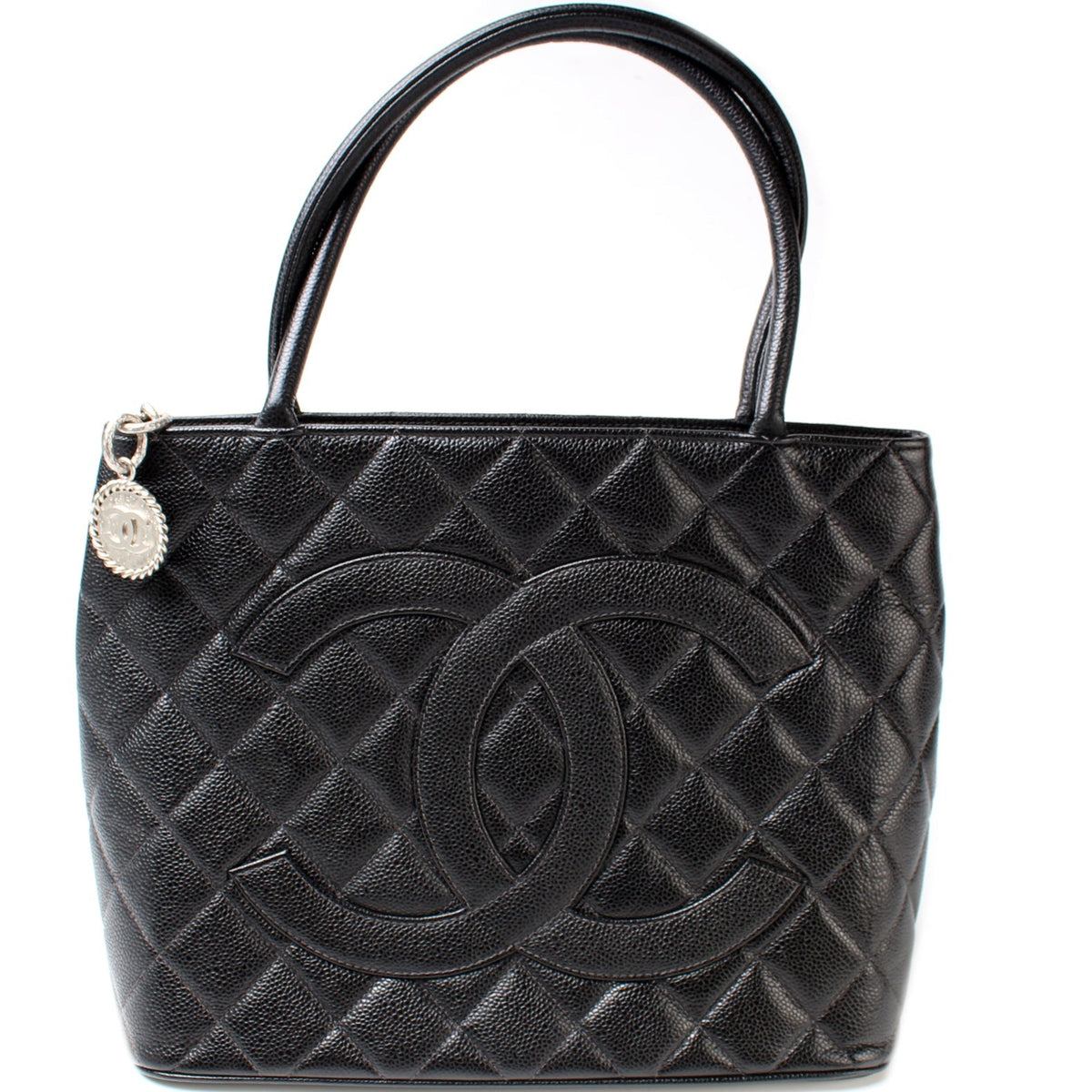 Medallion Tote Caviar