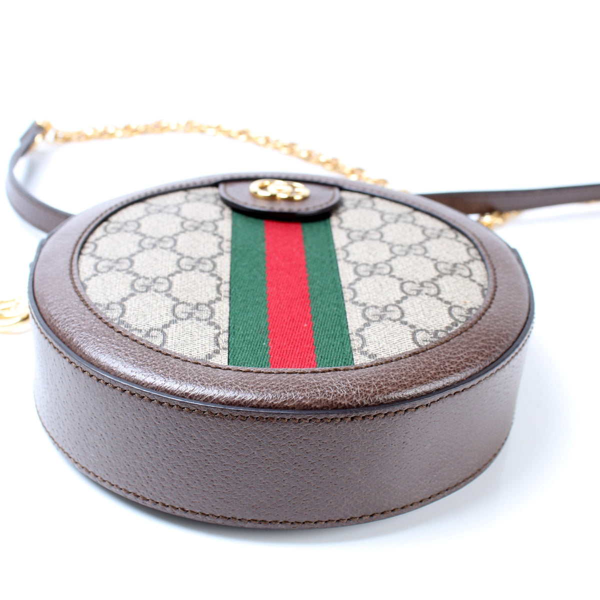 550618 Ophidia GG Supreme Round Small Crossbody