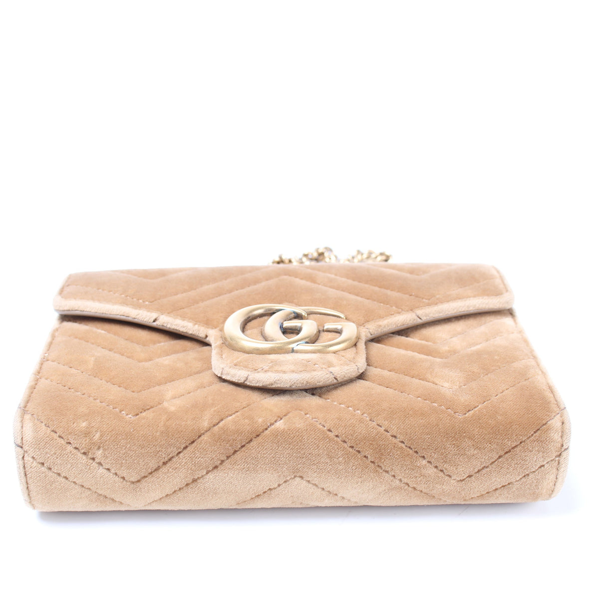 474575 Marmont Velvet Chain Wallet