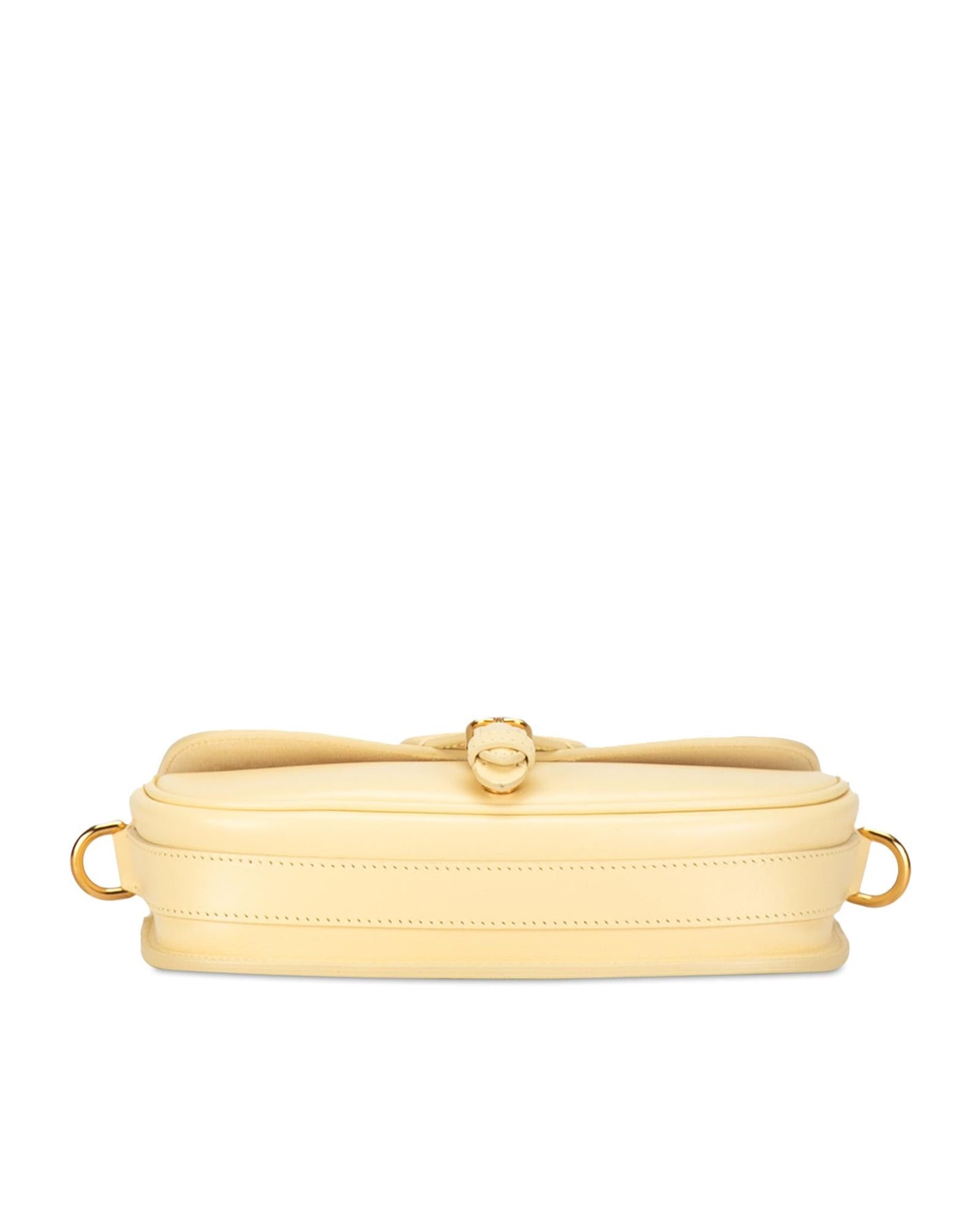 Dior Saddle Bag Yellow Lambskin Leather Crossbody Bag