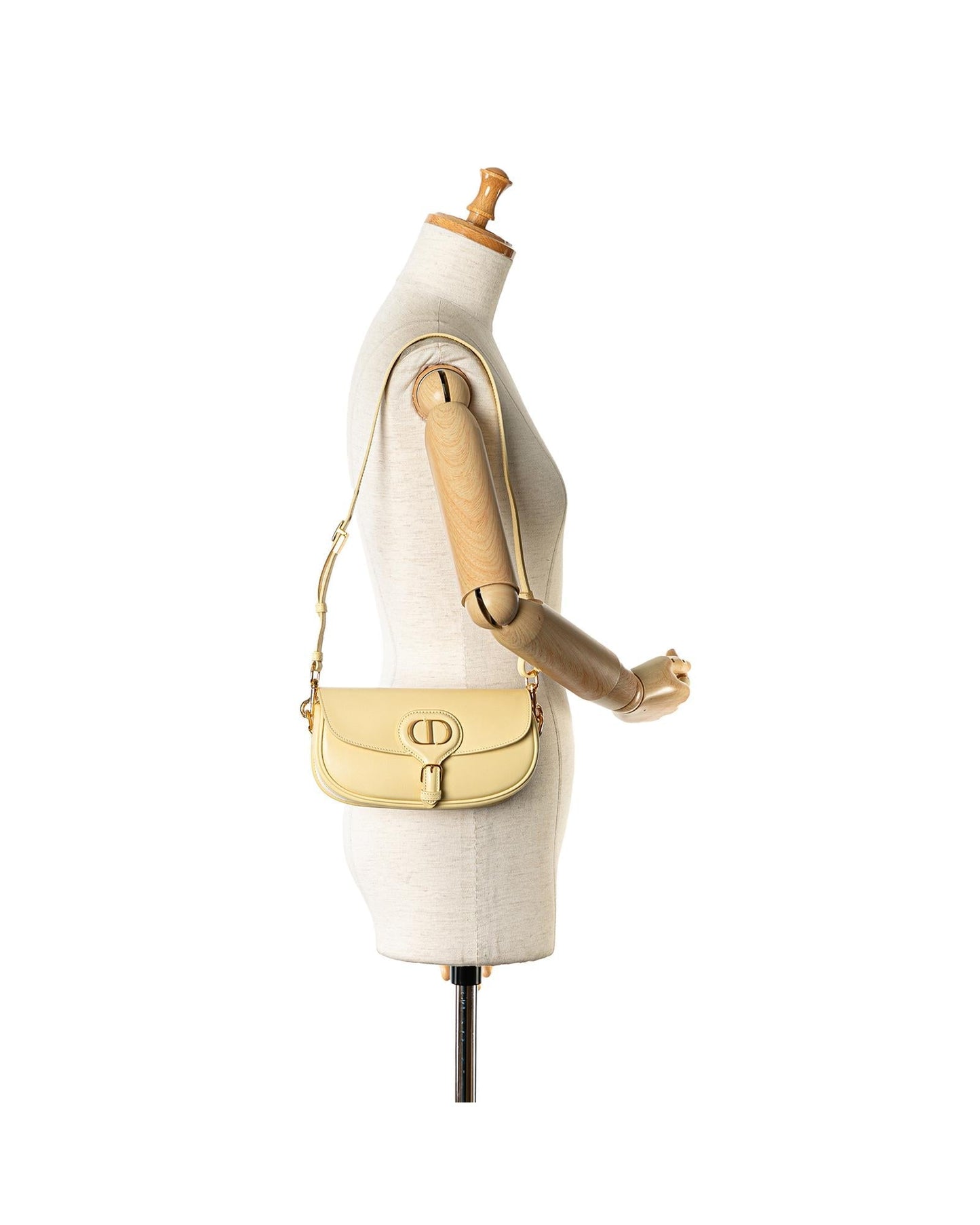 Dior Saddle Bag Yellow Lambskin Leather Crossbody Bag
