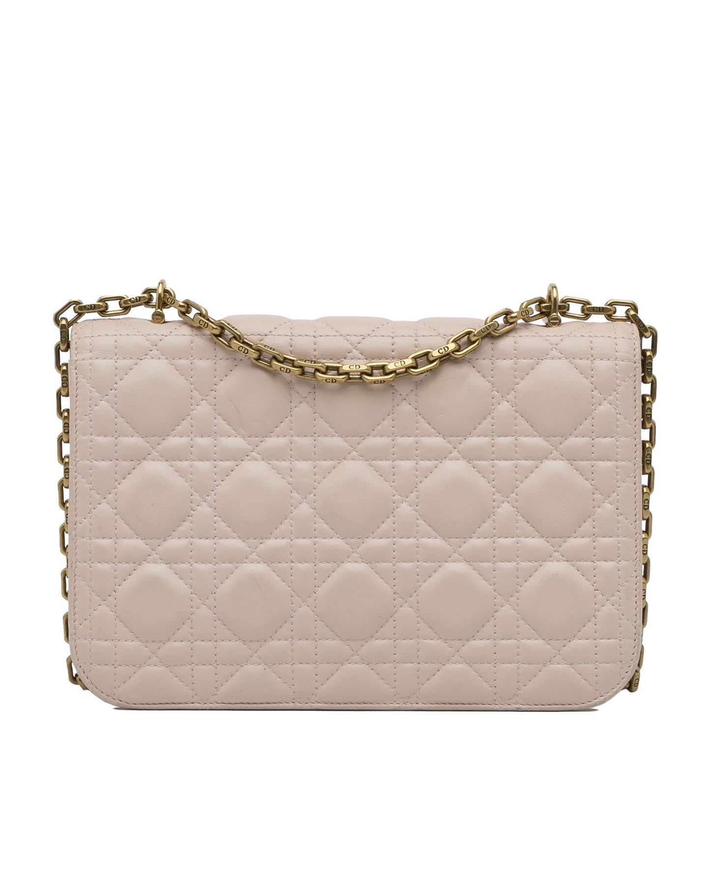 Quilted Leather Crossbody with Chain Strap