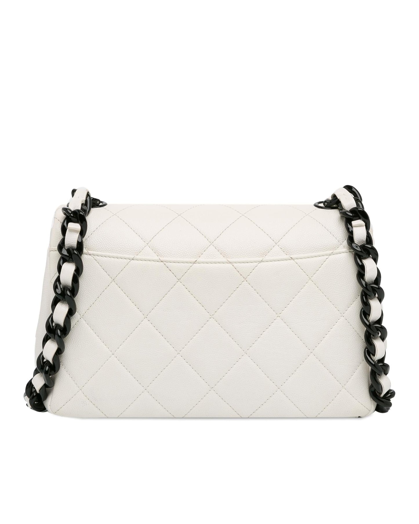 Chanel 19 Bag White Caviar Leather Crossbody Bag