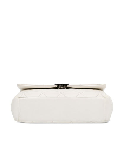 Chanel 19 Bag White Caviar Leather Crossbody Bag