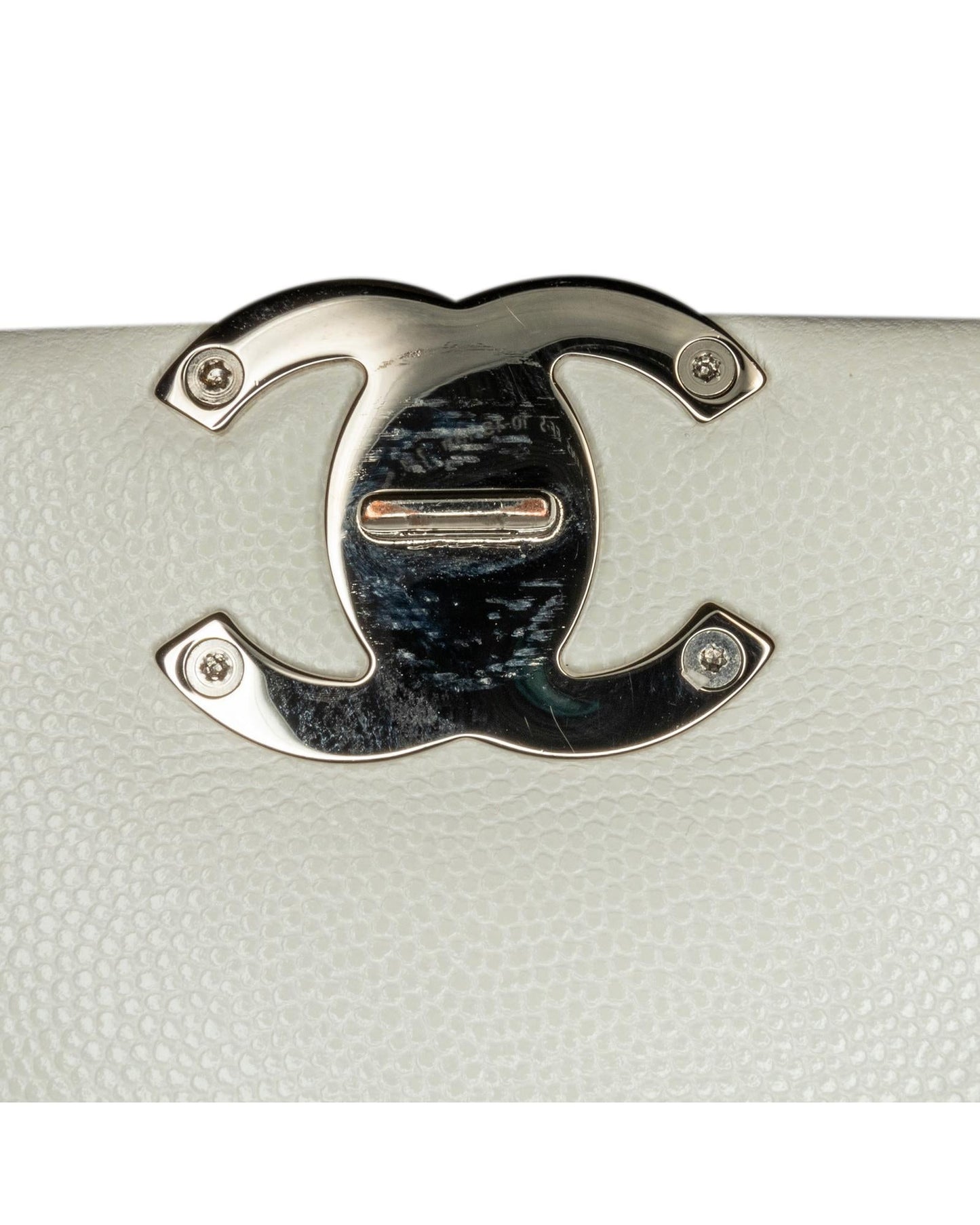 Chanel 19 Bag White Caviar Leather Crossbody Bag