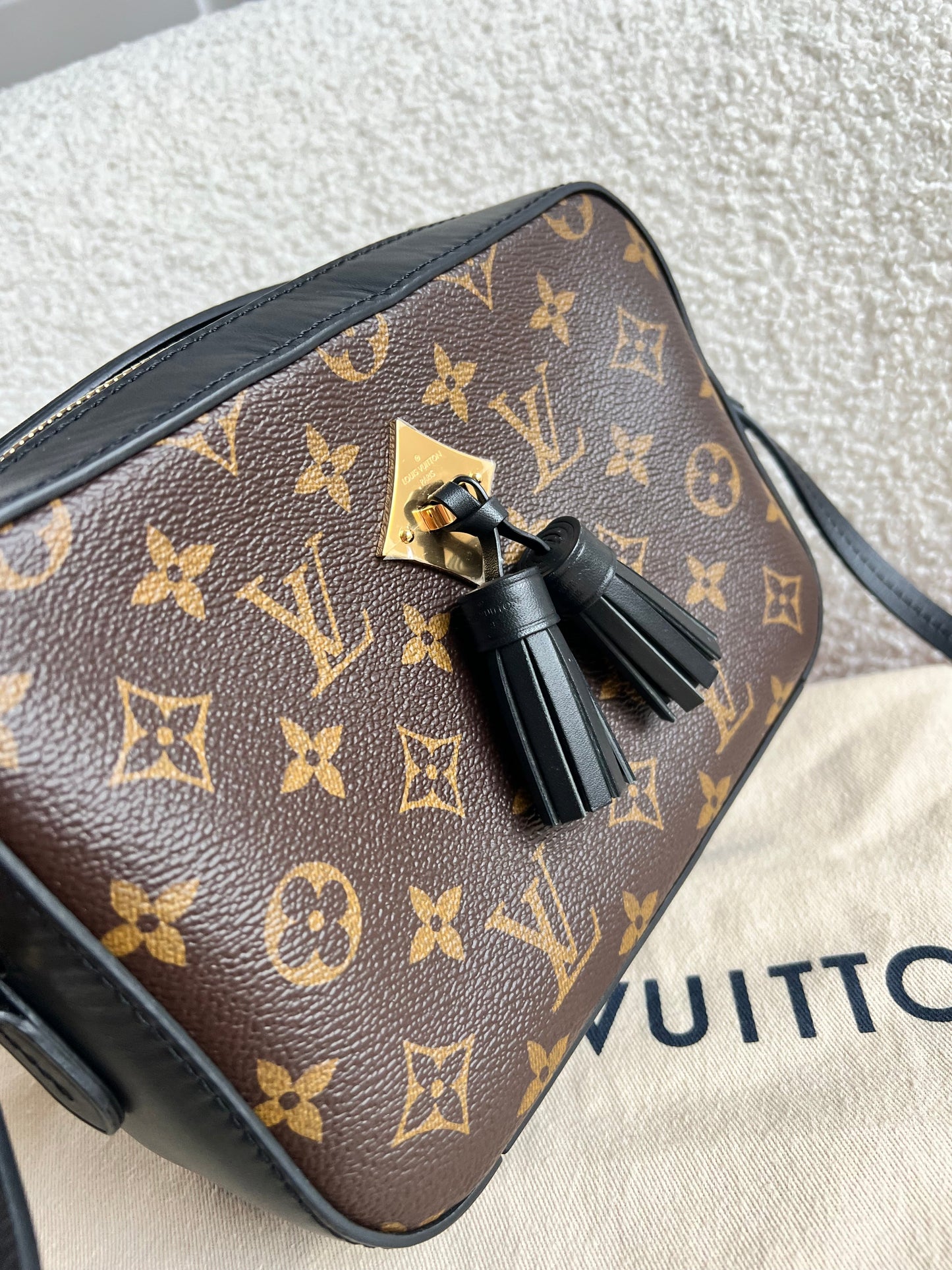 Louis Vuitton Saintonge Black and Monogram
