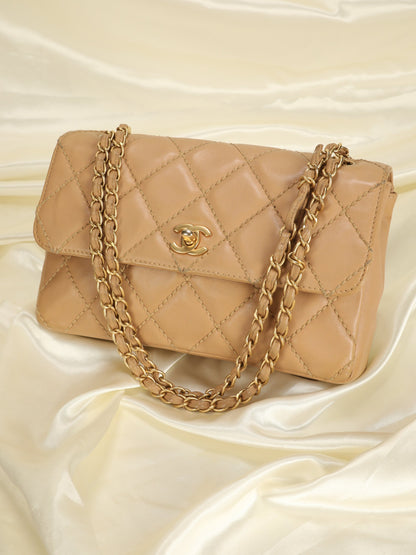 Chanel Flap Beige Shoulder Bag Style