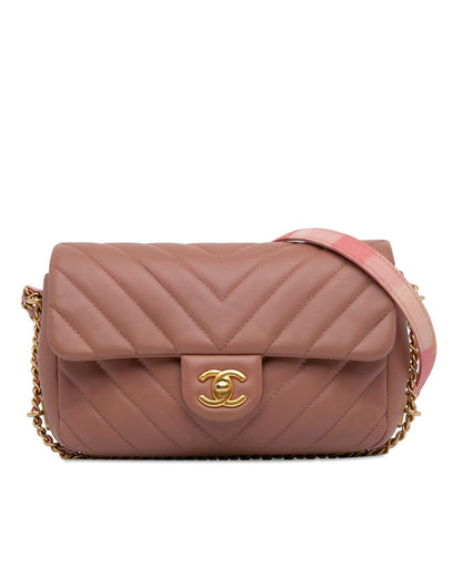 Chanel 19 Mini Crossbody Bag in Pink