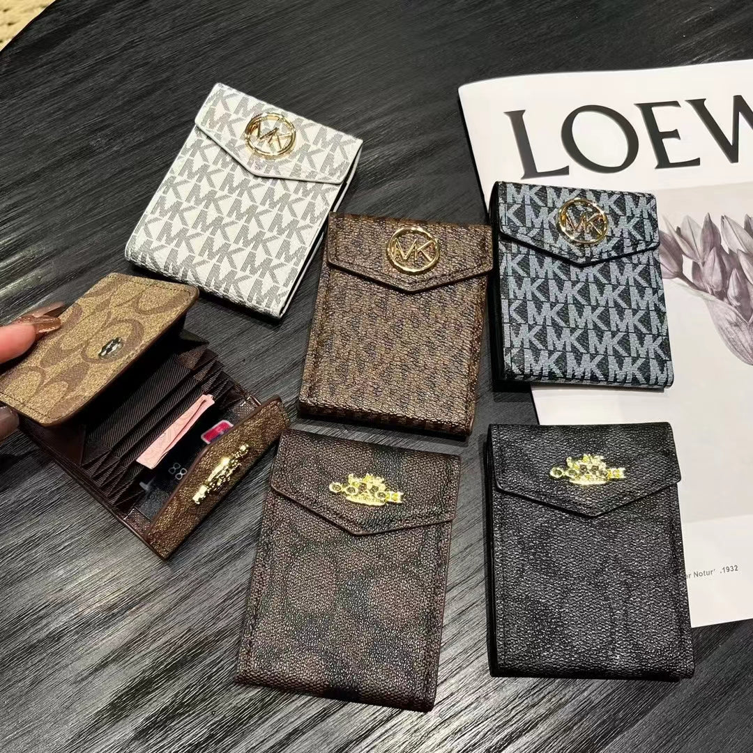 Luxury MK & CO -inspired monogram card holder wallets