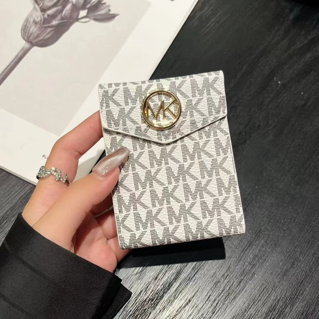 Luxury MK & CO -inspired monogram card holder wallets