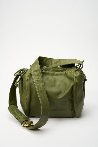 Vintage Loewe Green Crossbody Bag